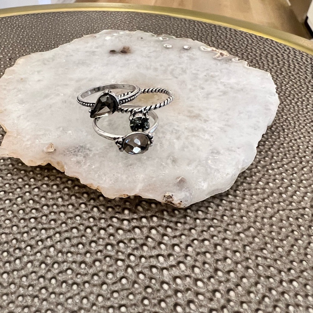 Ring - 3 individual stacked ring size 7